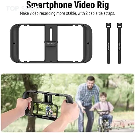 Нов стабилизатор за телефон Настолен статив LED светлина за видео влог, снимка 7 - Селфи стикове, аксесоари - 49509734