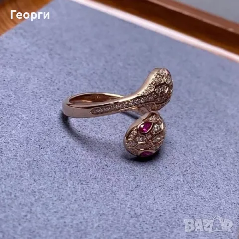 Bvlgari Serpenti оригинален пръстен, снимка 2 - Пръстени - 50278989