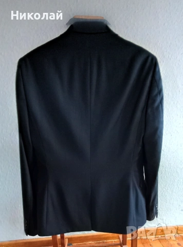 Мъжки костюм 100% студена вълна + подарък, снимка 2 - Костюми - 53604614