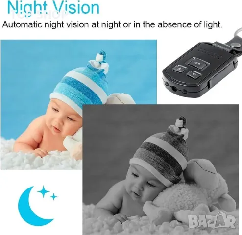 Мини скрита шпионска камера Ключ за кола, снимка 2 - Аналогови камери - 48735599