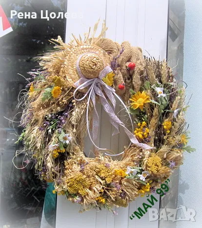 Венец за лятото от треви и билки