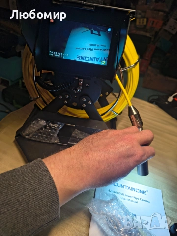 4,3-инчова камера 30м за инспекция на канализационни тръби, 22 мм индустриален ендоскоп за оттичане , снимка 3 - Други инструменти - 53392005