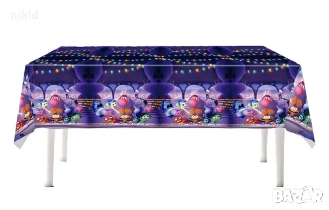 Отвътре Навън Inside Outside детска найлонова покривка за парти рожден ден, снимка 3 - Покривки за маси - 46377638