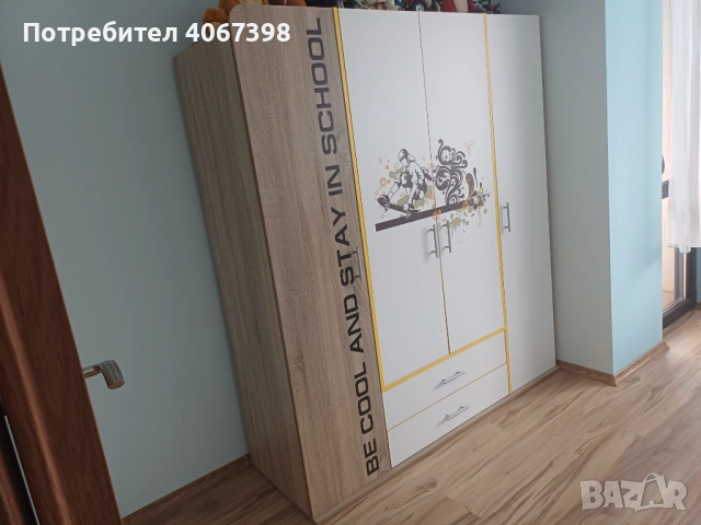 Детско легло и гардероб, снимка 7 - Мебели за детската стая - 53021342