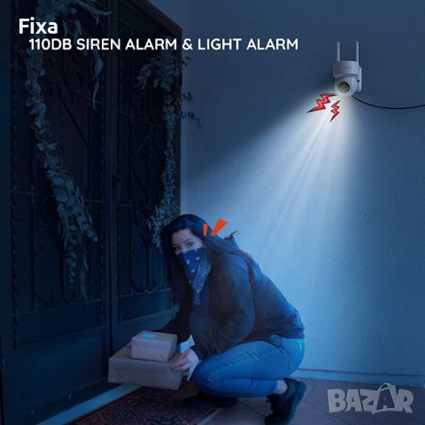 "BOIFUN" Безжична външна камера със Соларен панел (DQ201), снимка 4 - IP камери - 40979250