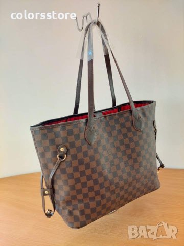 Кафява чанта  Louis Vuitton Neverfull  код SG308, снимка 3 - Чанти - 40720677