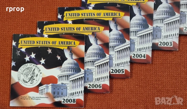 САЩ. ¼ долари . Американски щати . 2000 - 2008 г. UNC. , снимка 2 - Нумизматика и бонистика - 28231059