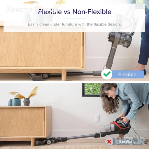 Вертикална прахосмукачка Levoit VortexIQ 40 Flex Безжична, снимка 11 - Прахосмукачки - 52195918