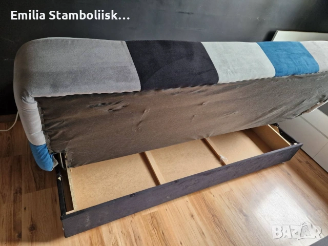 Продавам диван клик-клак, с ракла, снимка 3 - Дивани и мека мебел - 53251311