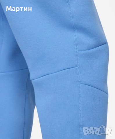 Мъжко долнище Nike Tech Fleece Polar Blue - размер S, снимка 5 - Спортни дрехи, екипи - 44200424