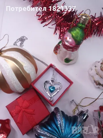 Сребърно колие с кристали , снимка 2 - Колиета, медальони, синджири - 48310927