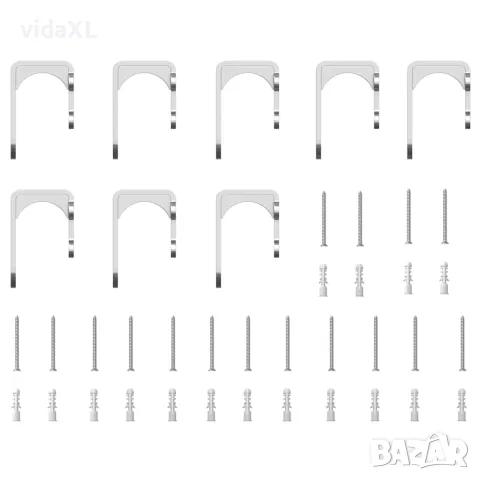 vidaXL Механизъм за плъзгаща врата 400 см неръждаема стомана сребрист, снимка 7 - Железария - 56146979