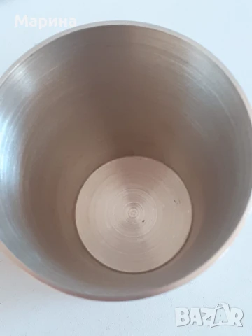 Немска  голяма чаша за вино от калай, 350 мл. Antik*Vintage #15, снимка 2 - Антикварни и старинни предмети - 47482873