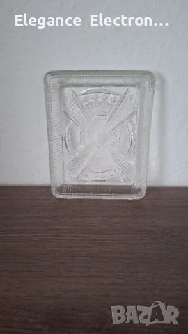 Малка стъклена бонбниера 14см, снимка 1