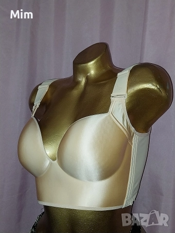 85 B Сатенен сутиен с формовани чашки в цвят телесен , снимка 3 - Бельо - 52702379