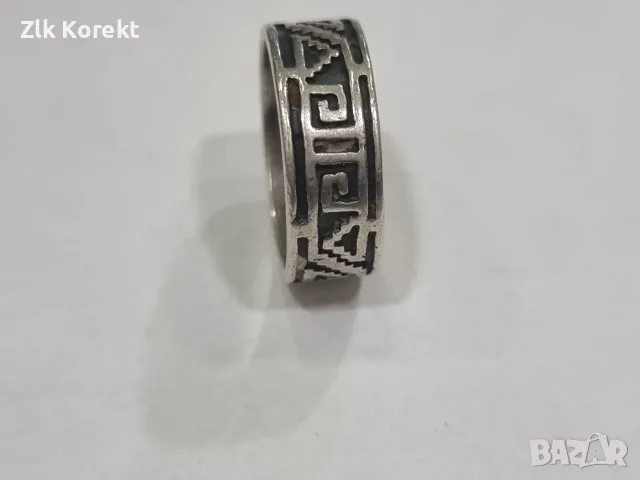 Сребърен пръстен- хълка, снимка 3 - Пръстени - 55953795
