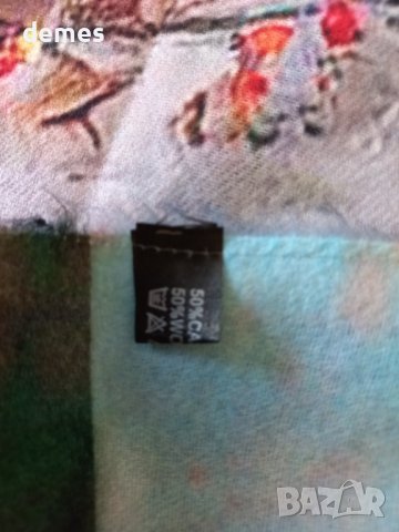 Фин двулицев шал с принт кашмир и вълна от Сант Петербург,Русия, снимка 6 - Шалове - 42209159