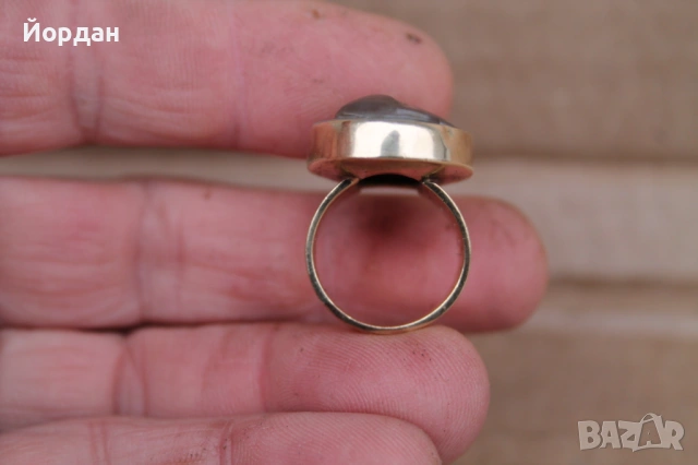 Дамски златен пръстен с камея, снимка 2 - Пръстени - 53326567