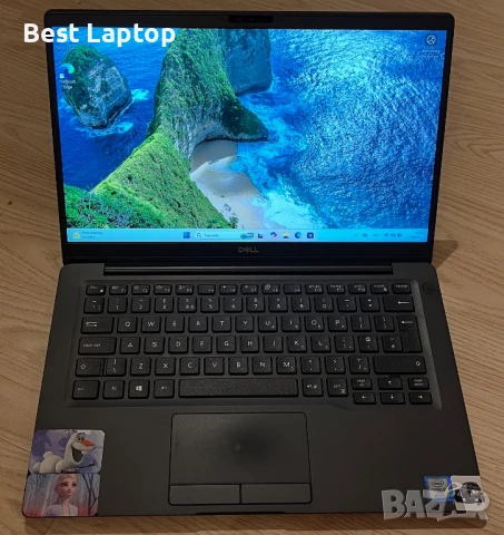 Dell 7400 i5-8365u 8GB 256gb 14” IPS лаптоп laptop, снимка 1