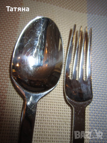   ПРИБОРИ ЗА ХРАНЕНЕ - HERDMAR-;и прибори  -ЧЕХИЯ;сребна лъжичка -седеф;, снимка 8 - Прибори за хранене, готвене и сервиране - 43244889