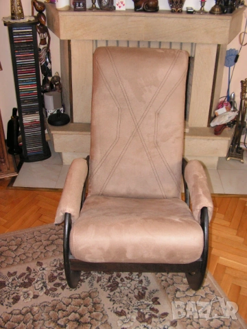 Люлеещ се стол за почивка – нов, снимка 4 - Столове - 53616980