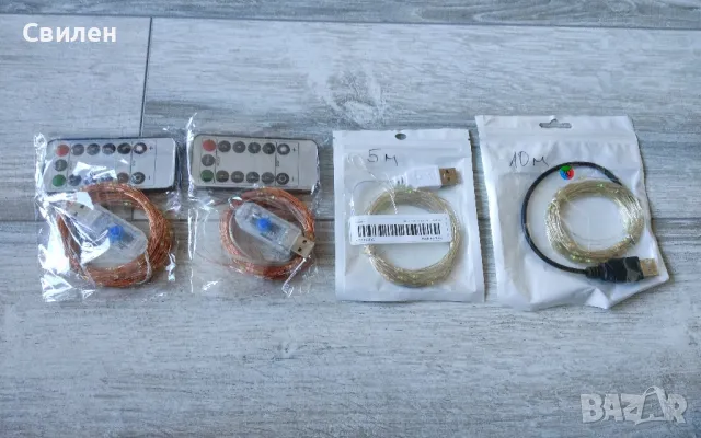 Украса led лампички с USB захранване (от преносима батерия, телефон, телевизор и др.), снимка 5 - Други - 38768838