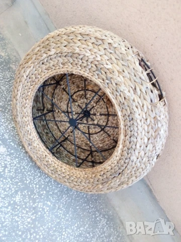 Плетена възглавница, снимка 2 - Други - 37779456