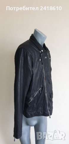 All Saints Holt Biker Lamb Leather Jacket Slim Fit Mens Size L НОВО! ОРИГИНАЛ! Ест. кожа!, снимка 10 - Якета - 40239008