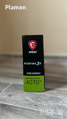 GeForce RTX™ 4070 Ti VENTUS 3X 12G OC, снимка 4 - Видеокарти - 44752929