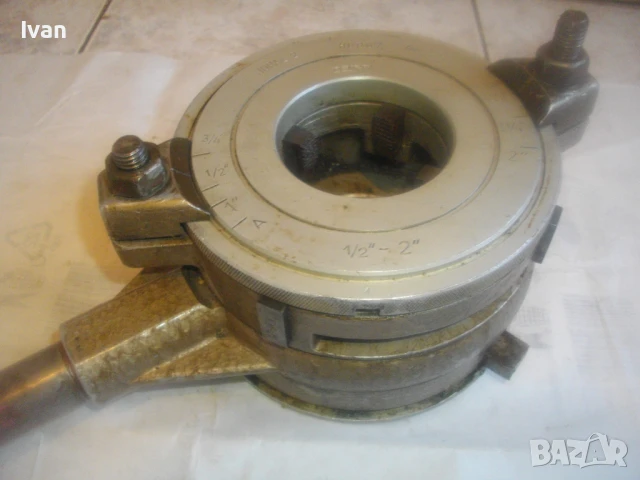 JOPAL 2 ЧЕХОСЛОВАШКА ВИНТОНАРЕЗКА С ПОСТАВЕНИ РЕЗБОНАРЕЗНИ НОЖОВЕ РАЗМЕР 1/2"-3/4" ЗА РЕЗБИ НА ТРЪБИ, снимка 2 - Други инструменти - 51108329