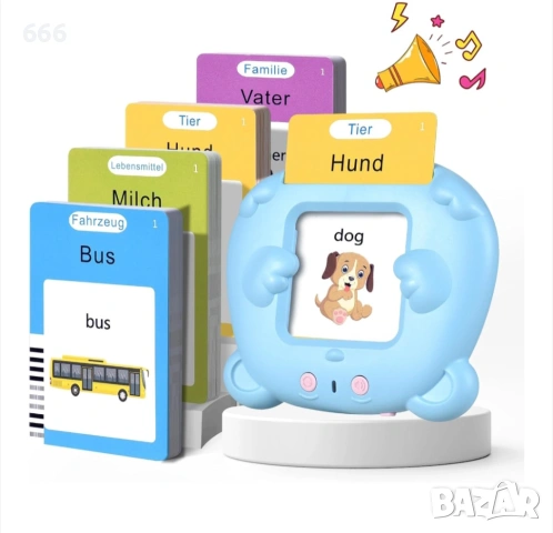 Образователна играчка с говорещи флаш карти, за деца 2-6 години, снимка 3 - Образователни игри - 53333014