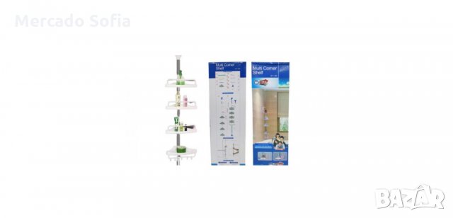 Ъглов рафт за баня, Многоъгълен рафт и органайзер за баня и кухня