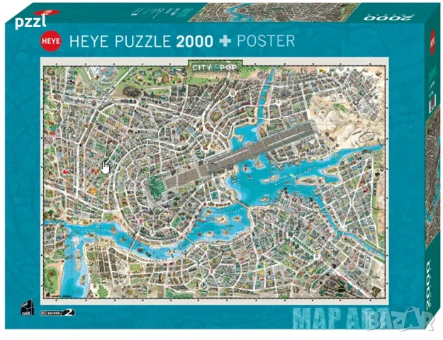 Пъзел "City of Pop" Heys 2000 части, снимка 1