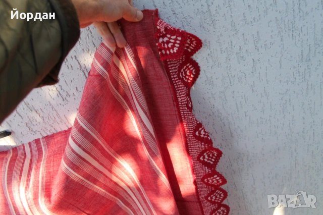 Ленена ръчнотъкана покривка , снимка 7 - Антикварни и старинни предмети - 53564946