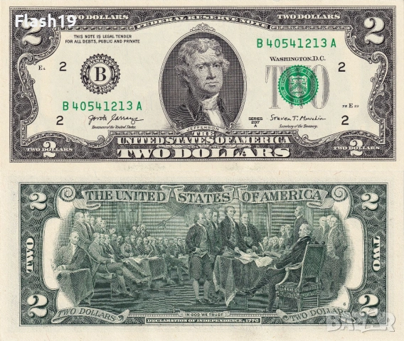 САЩ 2 долара 2017 г.