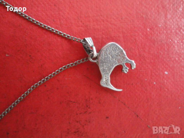 Сребърно колие птица с камъни 925, снимка 5 - Колиета, медальони, синджири - 44638131