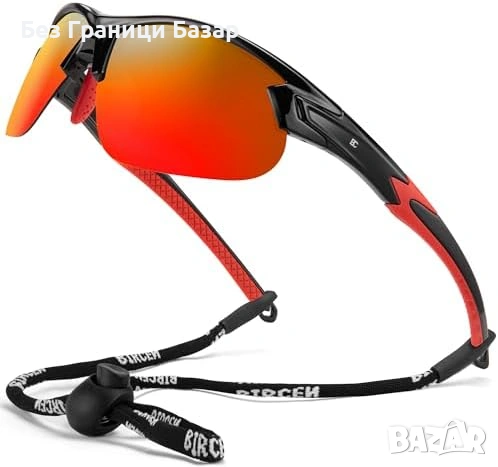 Нови мъжки Поляризирани спортни очила TR90 UV400 за колоездене и бягане