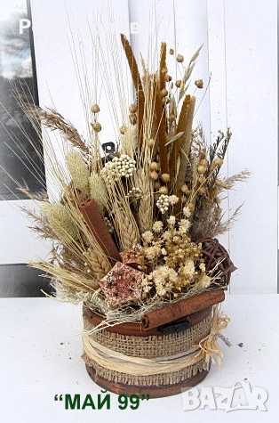 Суха аранжировка в дървена кутия , снимка 5 - Подаръци за жени - 53416722