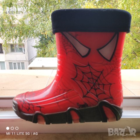 Гумени ботушки с подплата топли, снимка 5 - Детски боти и ботуши - 42704557