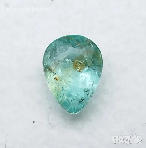 Зелено син Параиба турмалин с форма круша - 0.78кт.! Сертифициран! Нов!, снимка 9 - Бижутерийни комплекти - 49935342