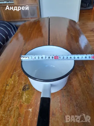 Стара емайлирана касерола,тиган #8, снимка 5 - Други ценни предмети - 50096287