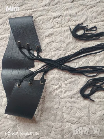 Дамски колани кожа / пайети , снимка 4 - Колани - 56232451