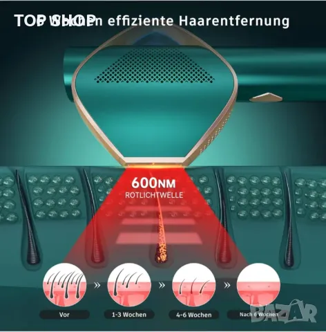 Супер бързо светкавично IPL устройство за епилация с революционна IGBT технология, 3 В 1 безболезнен, снимка 8 - Епилатори - 48934489