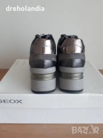 Сникърс Geox D Zosma графит / металик - 38 номер, снимка 4 - Маратонки - 49506112