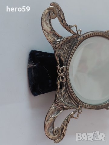 Сребърно настолно огледало (сребро 800), снимка 5 - Други - 39474413