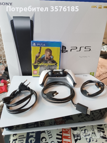 Playstation 5 + Joystick + Cyberpunk + Гаранция, снимка 4 - Игри за PlayStation - 44749459