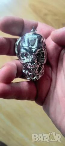 Хромирана глава Terminator exoskeleton ключодържател,нов, снимка 4 - Колекции - 50378692