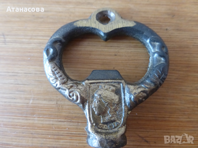 Тирбушон отварачка Ключ бронз, снимка 2 - Антикварни и старинни предмети - 44658454