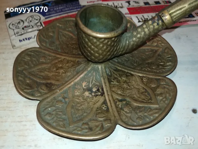 ЛУЛА-СВЕЩНИК МЕД МЕСИНГ 17Х12Х8СМ-ВНОС SWISS 1201251902, снимка 9 - Антикварни и старинни предмети - 48654725