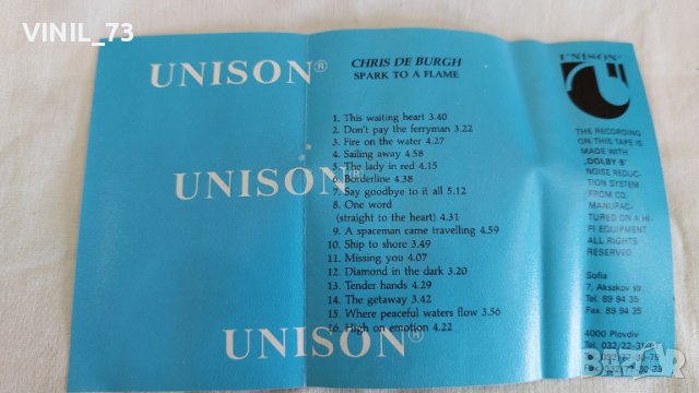 Chris de Burgh – Spark To A Flame, снимка 3 - Аудио касети - 44834355